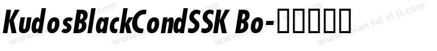 KudosBlackCondSSK Bo字体转换